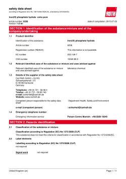 Safety Data Sheet: Iron(III) phosphate hydrate