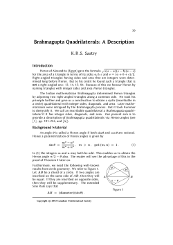 Brahmagupta Quadrilaterals