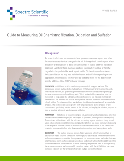 Oxidation, Nitration, Sulfation
