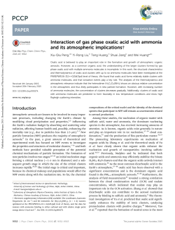 Interaction of gas phase oxalic acid with ammonia and its