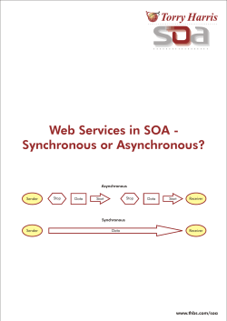 Synchronous or Asynchronous? - Torry Harris Business Solutions