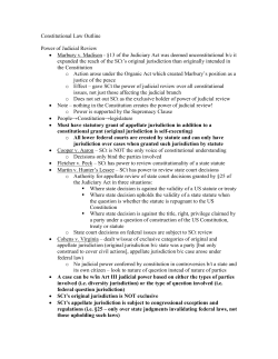 Constitutional Law Outline - Washington University School of Law
