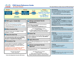 PDR Quick Reference Guide