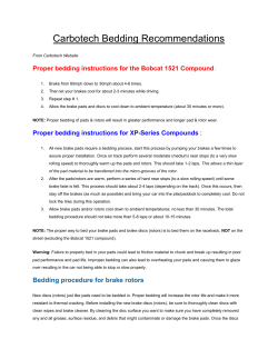 Carbotech Bedding Recommendations