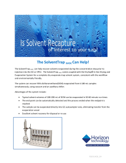 The SolventTrap SVOC Can Help!