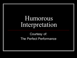 Humorous Interpretation