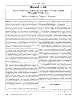 Parts outweigh the whole - University of Washington