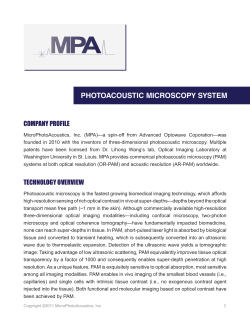 brochure - MicroPhotoAcoustics
