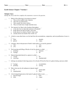 Earth Science Chapter 7 Section 1