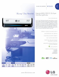 Blu-ray™ Disc Rewriter