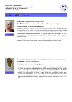 Our Governors - Wolsey Infant and Nursery School