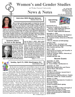 Women`s and Gender Studies