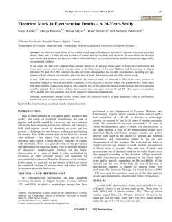 Electrical Mark in Electrocution Deaths