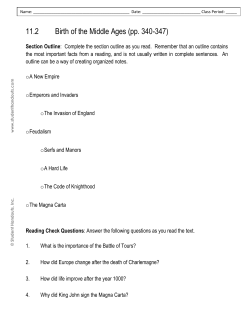 11.2 Birth of the Middle Ages (pp. 340-347)