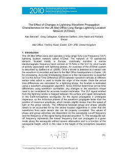 The Effect of Changes in Lightning Waveform Propagation