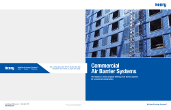 Commercial Air Barrier Systems