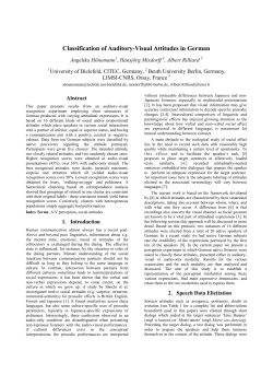 Paper Template for INTERSPEECH 2015