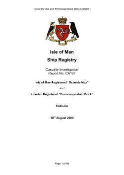 Ostende Max - Isle of Man Government