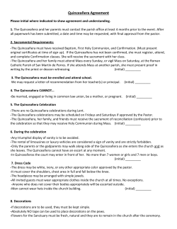 Quincea&ntilde;era Agreement