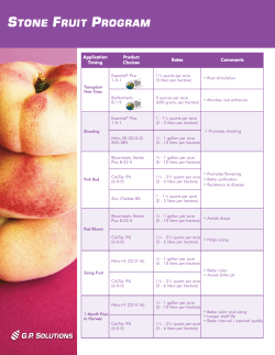 stone fruit program