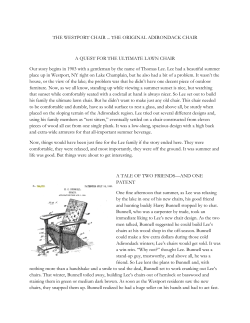 a quest for the ultimate lawn chair