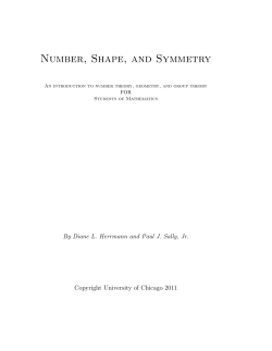 Number, Shape, and Symmetry