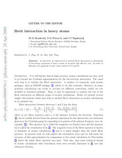 Breit interaction in heavy atoms