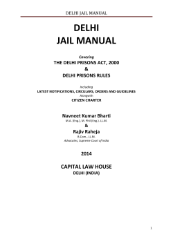 delhi jail manual