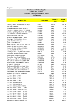 Company DESCRIPTION PROD CODE QUANTITY UNIT Selling