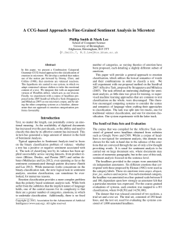A CCG-based Approach to Fine-Grained Sentiment Analysis in