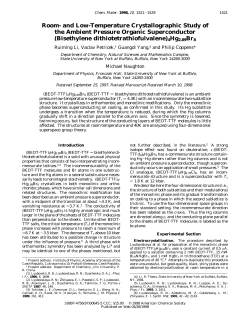 Room- and Low-Temperature Crystallographic Study of the Ambient