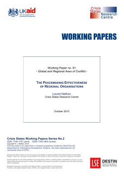 Laurie Nathan Crisis States Working Papers Series No.2