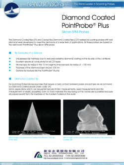 Diamond Coated PointProbe&reg; Plus