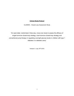 Clinical Study Protocol