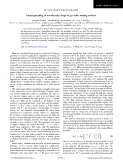 Initial spreading of low-viscosity drops on partially wetting surfaces