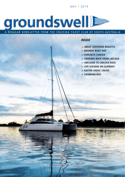 Groundswell May 2014 - Cruising Yacht Club of South Australia