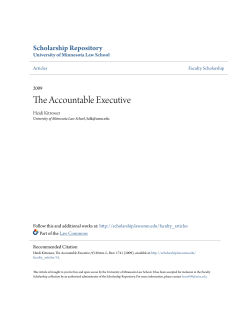 The Accountable Executive