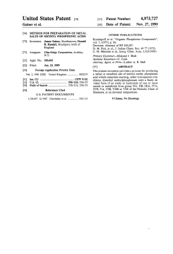 Method for preparation of metal salts of methyl phosphonic acids