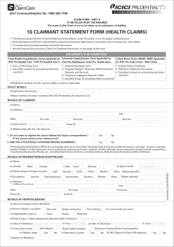 1s claimant statement form (health claims)
