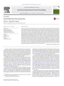 Social inferences from group size