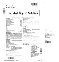 Lactated Ringer`s Solution