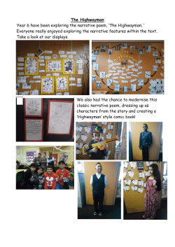 The Highwayman Year 6 have been exploring the narrative poem