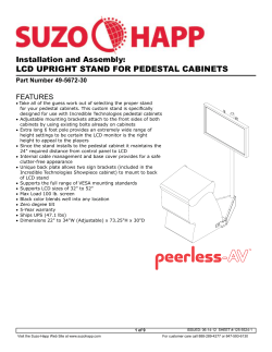 LCD UPRIGHT STAND FOR - Suzo-Happ