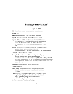 Package `rtracklayer`