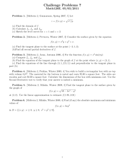 Challenge Problems 7