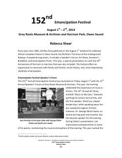 152nd Emancipation Celebration Festival