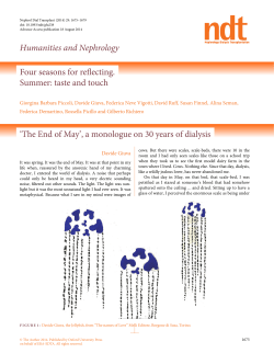 Humanities and Nephrology Four seasons for