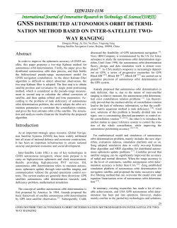 gnss distributed autonomous orbit determi