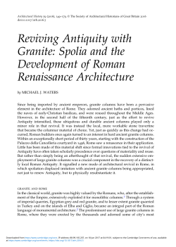 Reviving Antiquity with Granite