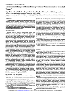 Chromosomal Changes in Human Primary
